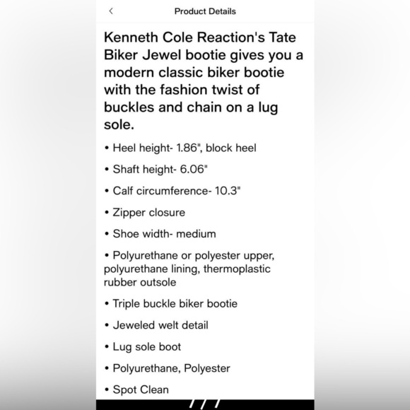 Kenneth Cole Reaction Tate moto boots women’s size 9.5 - Picture 7 of 10